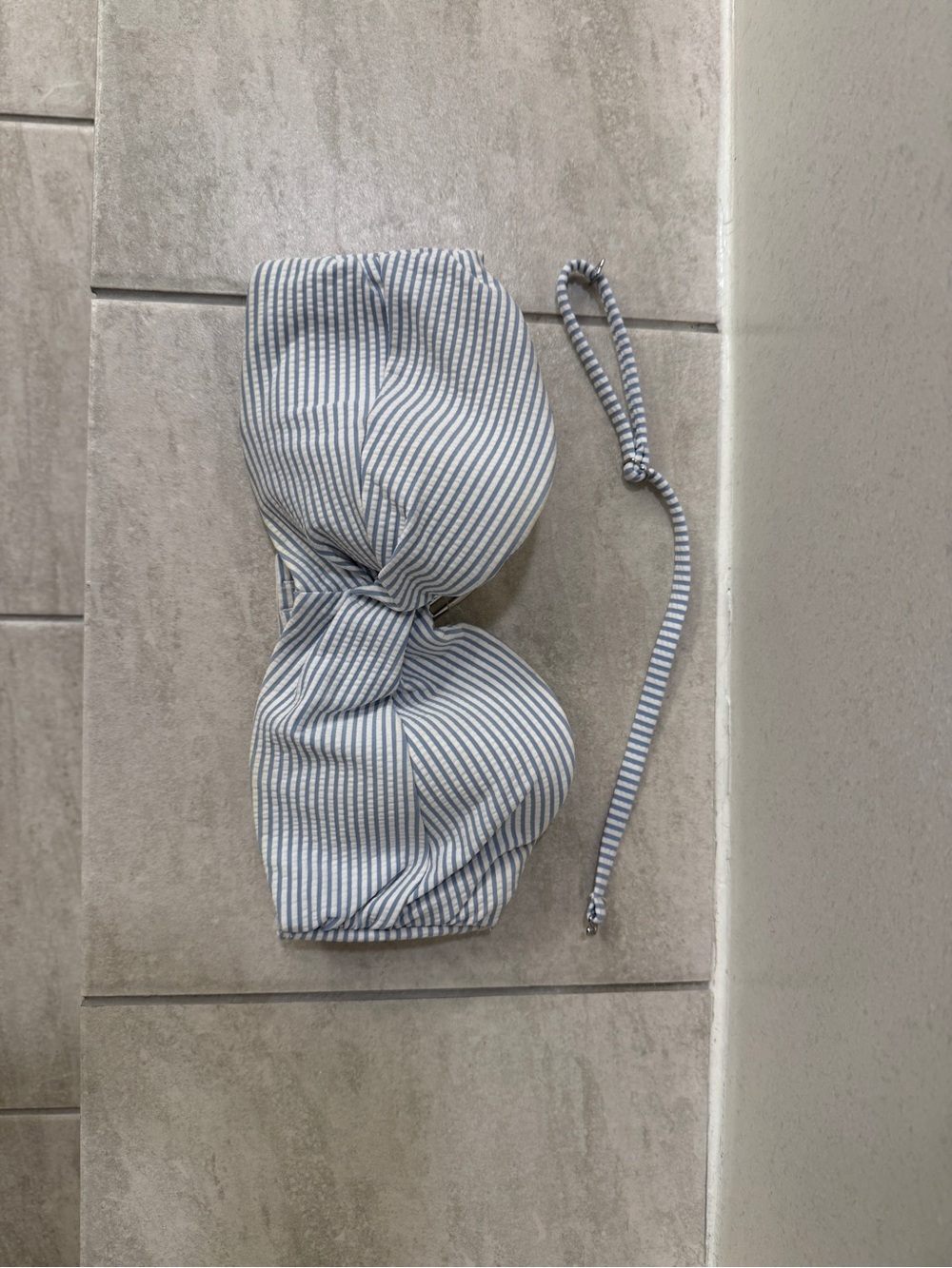 H&M Blue and White Striped Kids Bandeau Top